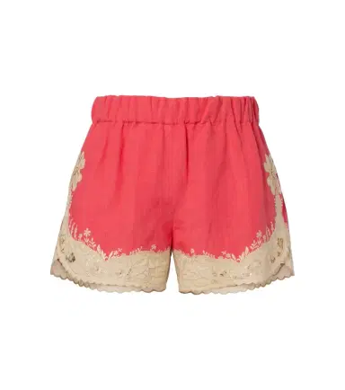 Valentino Embroidered linen shorts | Thumbnail 1
