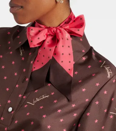 Valentino Printed silk twill scarf | Thumbnail 2