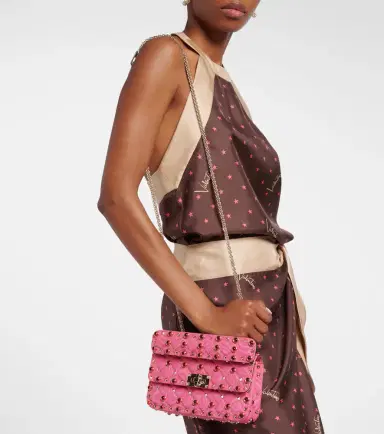 Valentino Garavani Rockstud Spike Small moiré top-handle bag | Thumbnail 7 Valentino Garavani Rockstud Spike Small moiré top-handle bag | Thumbnail 7