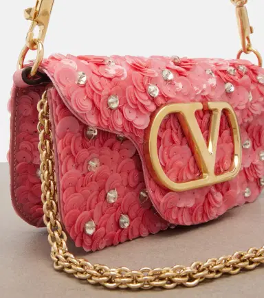 Valentino Garavani Locò Small sequined shoulder bag | Thumbnail 4 Valentino Garavani Locò Small sequined shoulder bag | Thumbnail 4