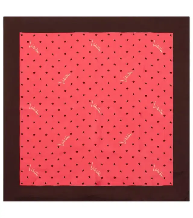 Printed silk twill scarf