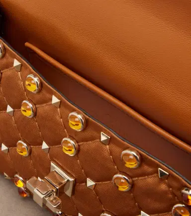 Valentino Garavani Rockstud Spike Small moiré top-handle bag | Thumbnail 2 Valentino Garavani Rockstud Spike Small moiré top-handle bag | Thumbnail 2