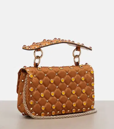 Valentino Garavani Rockstud Spike Small moiré top-handle bag | Thumbnail 4 Valentino Garavani Rockstud Spike Small moiré top-handle bag | Thumbnail 4