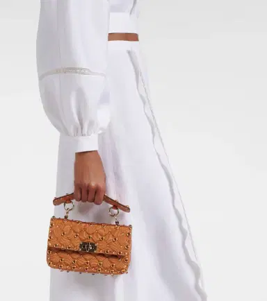 Valentino Garavani Rockstud Spike Small moiré top-handle bag | Thumbnail 7 Valentino Garavani Rockstud Spike Small moiré top-handle bag | Thumbnail 7