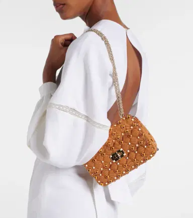 Valentino Garavani Rockstud Spike Small moiré top-handle bag | Thumbnail 8 Valentino Garavani Rockstud Spike Small moiré top-handle bag | Thumbnail 8