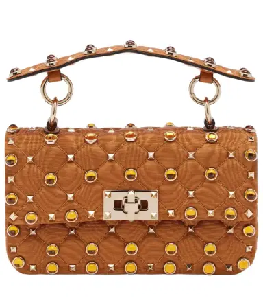 Valentino Garavani Rockstud Spike Small moiré top-handle bag | Thumbnail 1 Valentino Garavani Rockstud Spike Small moiré top-handle bag | Thumbnail 1