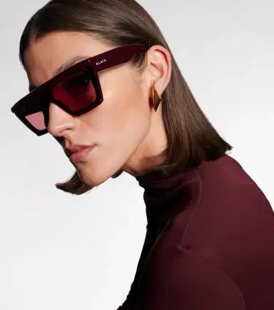 Alaïa Alaïa Lettering Logo flat-top sunglasses | Thumbnail 2