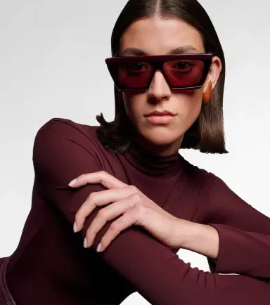 Alaïa Alaïa Lettering Logo flat-top sunglasses | Thumbnail 3