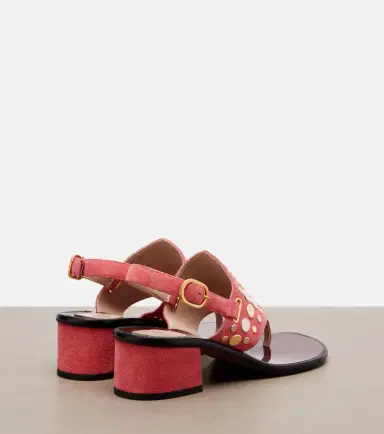 Valentino Garavani Resort studded suede thong sandals | Thumbnail 4 Valentino Garavani Resort studded suede thong sandals | Thumbnail 4