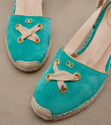 Valentino Garavani Resort suede espadrille wedges | Thumbnail 2