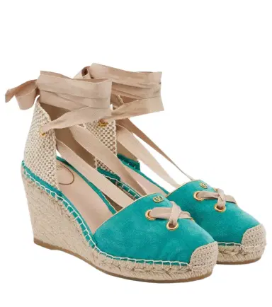 Valentino Garavani Resort suede espadrille wedges | Thumbnail 1
