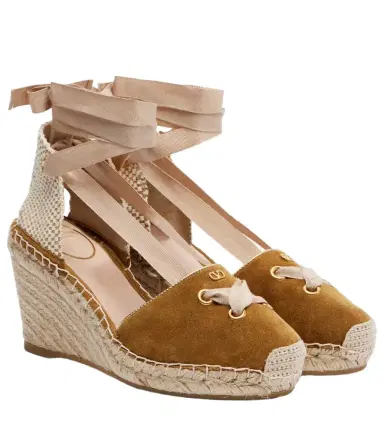 Valentino Garavani Resort suede espadrille wedges | Thumbnail 1