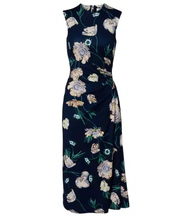 Erdem Draped floral jersey midi dress | Thumbnail 1 Erdem Draped floral jersey midi dress | Thumbnail 1
