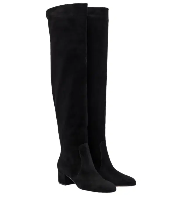 Gianvito Rossi Suede knee-high boots