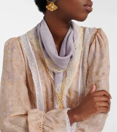 Chloé Chloé Printed silk jacquard scarf | Thumbnail 5
