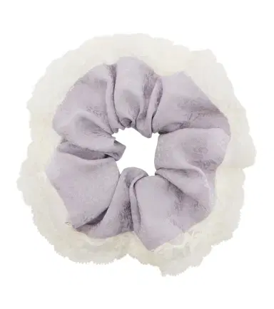 Chloé Chloé Lace-trimmed floral silk jacquard scrunchie | Thumbnail 1