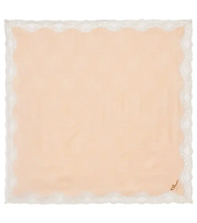Chloe Chloé Embellished lace-trimmed silk jacquard scarf