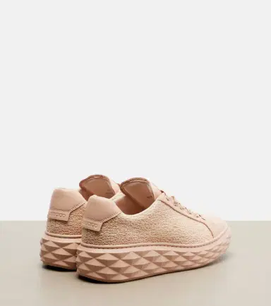 Jimmy Choo Diamond Light Maxi glitter leather sneakers | Thumbnail 2