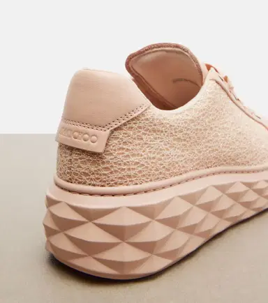 Jimmy Choo Diamond Light Maxi glitter leather sneakers | Thumbnail 4