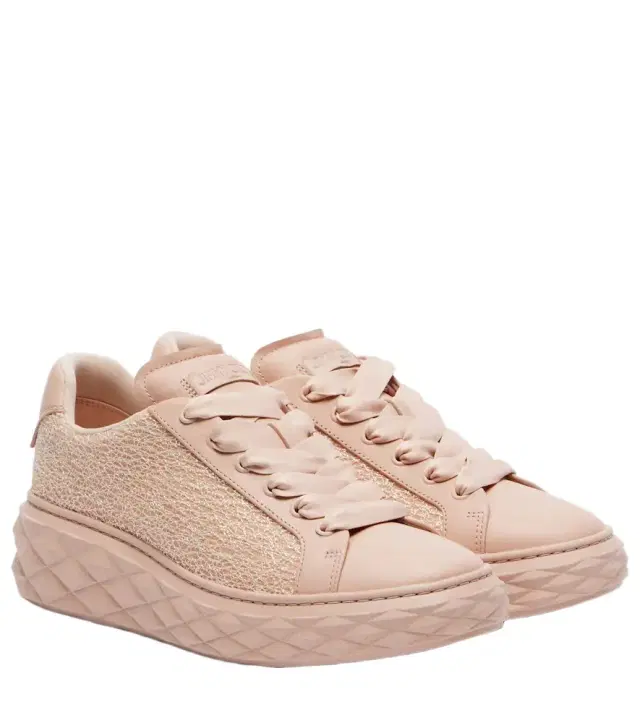 Diamond Light Maxi glitter leather sneakers