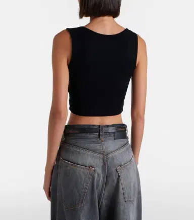 Vivienne Westwood Orb ribbed-knit jersey crop top | Thumbnail 2 Vivienne Westwood Orb ribbed-knit jersey crop top | Thumbnail 2