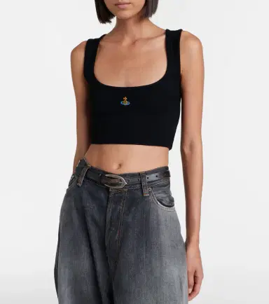 Vivienne Westwood Orb ribbed-knit jersey crop top | Thumbnail 5 Vivienne Westwood Orb ribbed-knit jersey crop top | Thumbnail 5