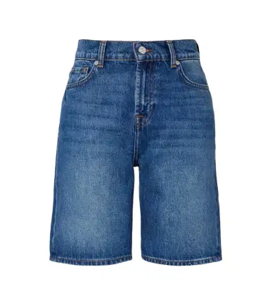 7 For All Mankind Lola distressed denim Bermuda shorts | Thumbnail 1 7 For All Mankind Lola distressed denim Bermuda shorts | Thumbnail 1