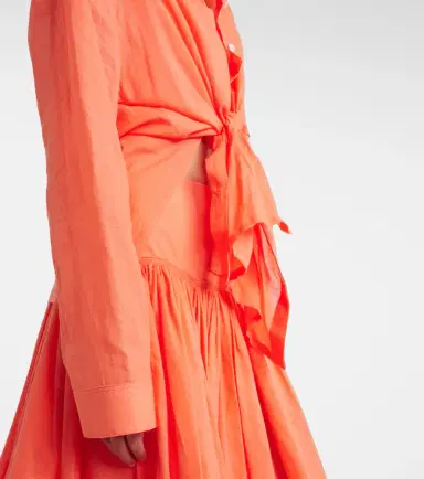 Alaïa Alaïa Layered cotton and linen shirt | Thumbnail 4