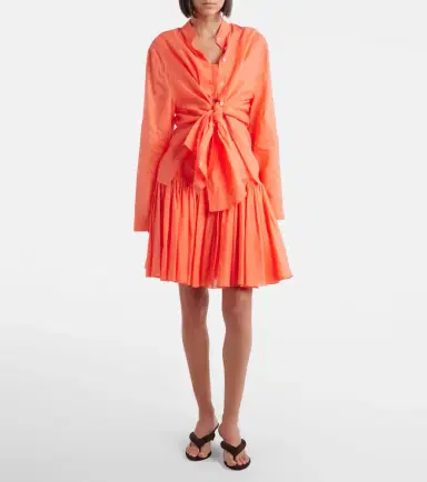 Alaïa Alaïa Layered cotton and linen shirt | Thumbnail 7