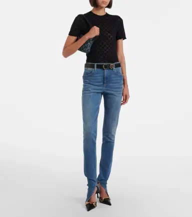 Gucci GG cotton-blend devoré T-shirt | Thumbnail 5 Gucci GG cotton-blend devoré T-shirt | Thumbnail 5