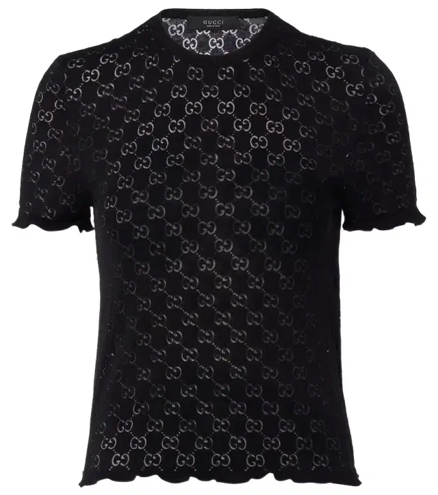 GG cotton-blend devoré T-shirt