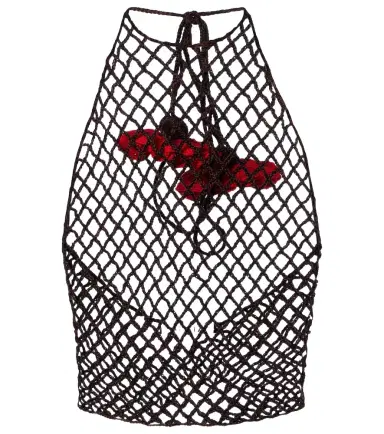 Alaïa Alaïa Open-knit halterneck cotton top | Thumbnail 1
