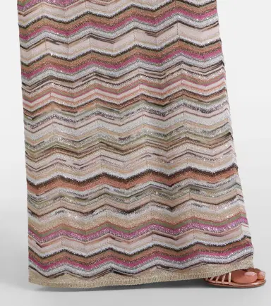 Missoni Zigzag halterneck sequined lamé maxi dress | Thumbnail 4 Missoni Zigzag halterneck sequined lamé maxi dress | Thumbnail 4