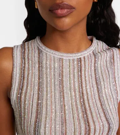 Missoni Sequined striped lamé top | Thumbnail 5