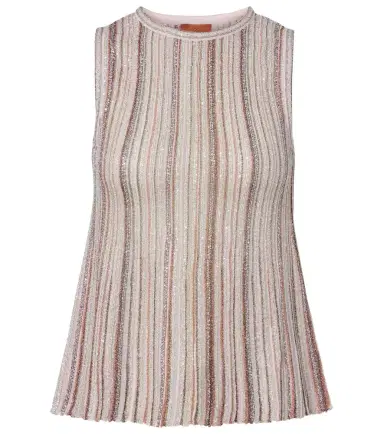 Missoni Sequined striped lamé top | Thumbnail 1