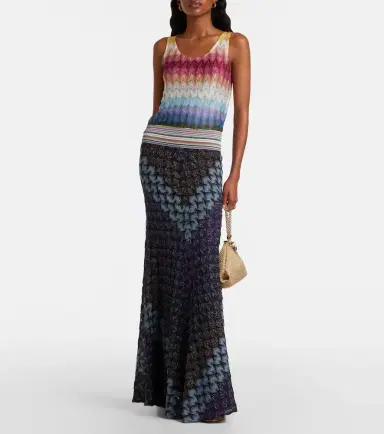 Missoni Knitted lamé maxi skirt | Thumbnail 2