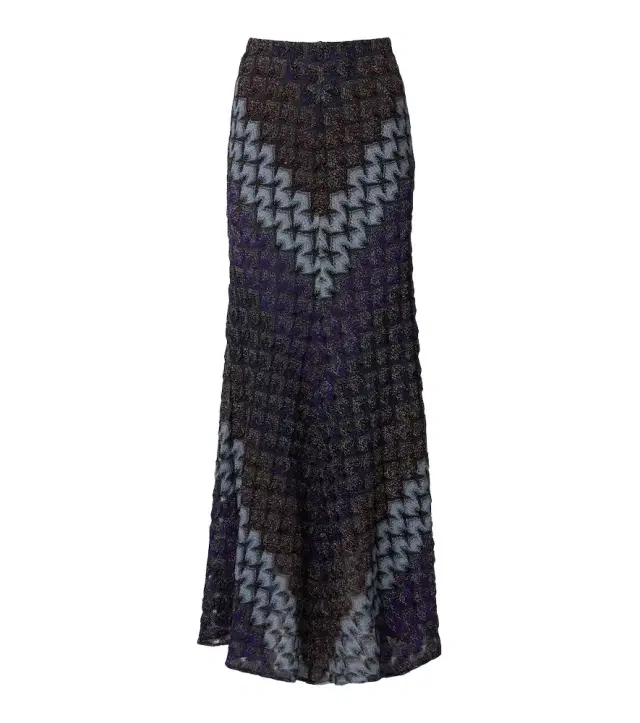 Missoni Knitted lamé maxi skirt