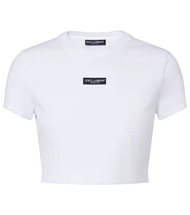 Logo cropped cotton-blend jersey T-shirt