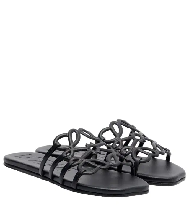 Loewe Paula's Ibiza Petal Anagram leather slides