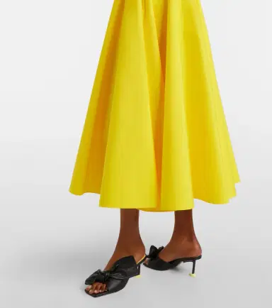 Givenchy Pleated cotton midi skirt | Thumbnail 5