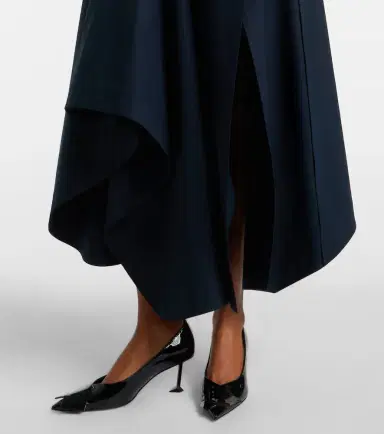 Givenchy Asymmetric cotton poplin maxi skirt | Thumbnail 5