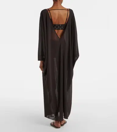 Staud Nour chiffon beach dress | Thumbnail 3