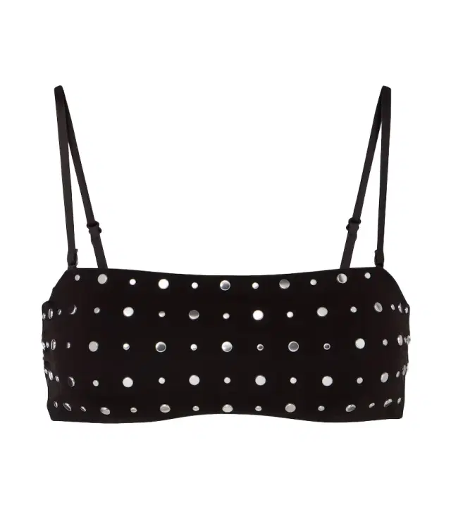 Staud Sara studded bikini top