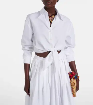 Dolce & Gabbana Cropped cotton poplin shirt | Thumbnail 4 Dolce & Gabbana Cropped cotton poplin shirt | Thumbnail 4
