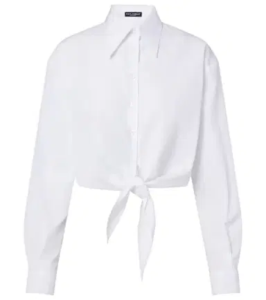 Dolce & Gabbana Cropped cotton poplin shirt | Thumbnail 1 Dolce & Gabbana Cropped cotton poplin shirt | Thumbnail 1