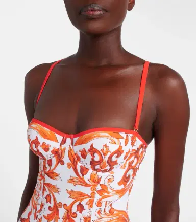 Dolce & Gabbana ajolica swimsuit | Thumbnail 5