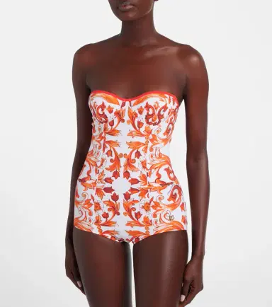 Dolce & Gabbana ajolica swimsuit | Thumbnail 6