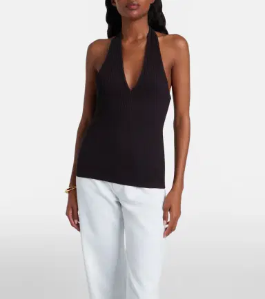 Citizens of Humanity Thea ribbed-knit halterneck top | Thumbnail 4