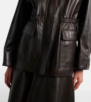 Nour Hammour Quai leather jacket | Thumbnail 6 Nour Hammour Quai leather jacket | Thumbnail 6
