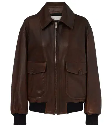 Nour Hammour Anton leather blouson jacket | Thumbnail 1